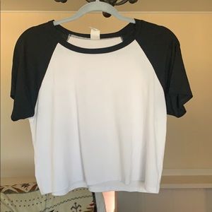 Onzie cropped baseball tee